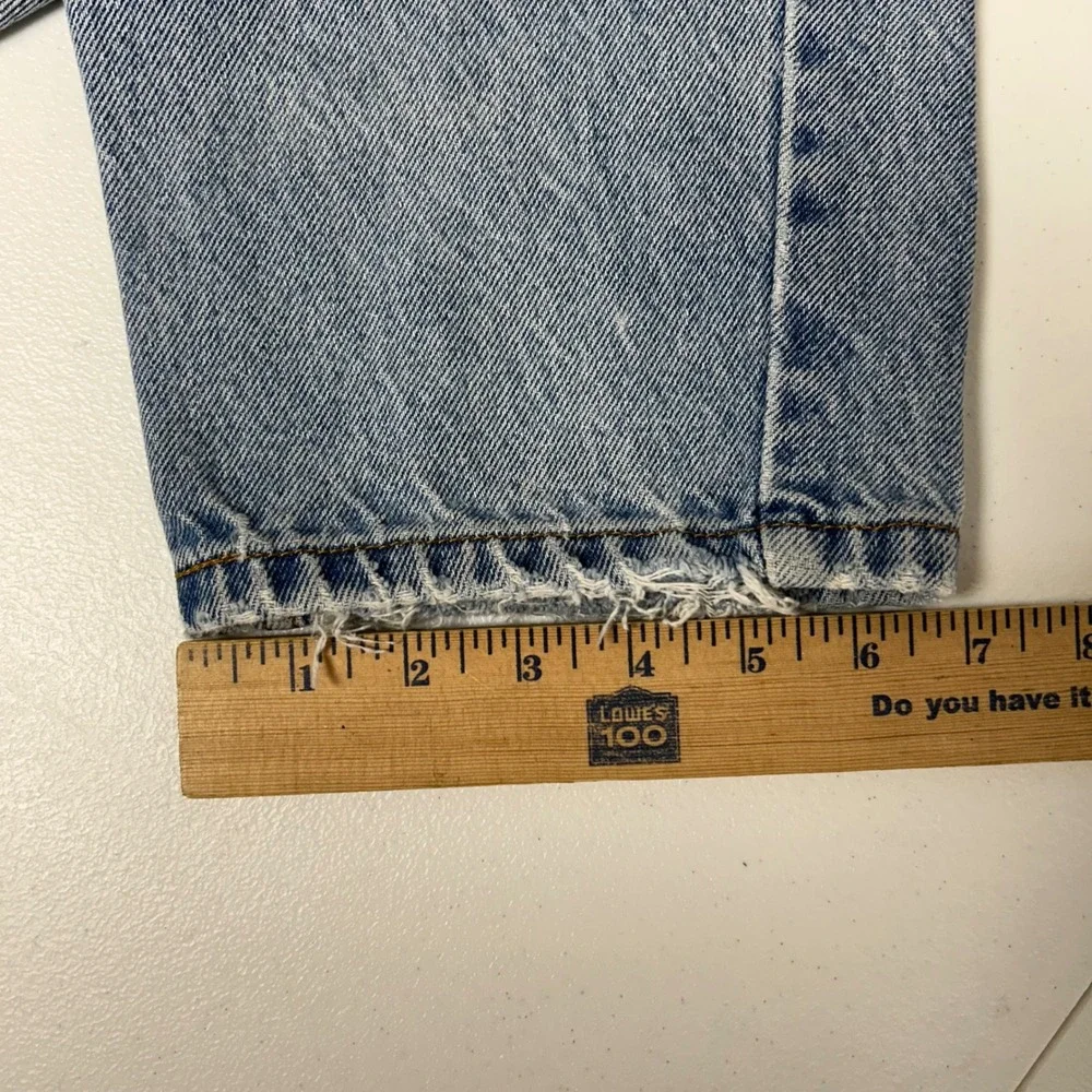 Levi's 550 Jeans Mens 36x30 Light Wash Orange Tab Relaxed Tapered Distressed